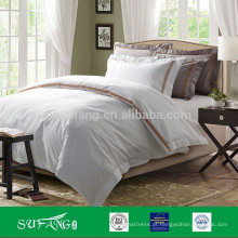 OEM Atacado de algodão branco barato hotel roupa de cama de luxo hotel linho